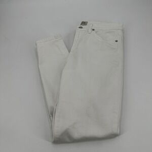 J Crew 9" High Rise Toothpick White Denim Skinny Jeans Size 30 Spring Summer